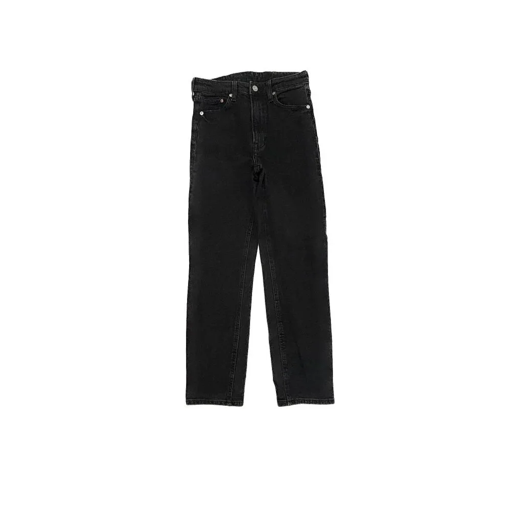 &Denim H&M Vintage High Waist Slim Women's size 2 Black Denim‎ Jeans
